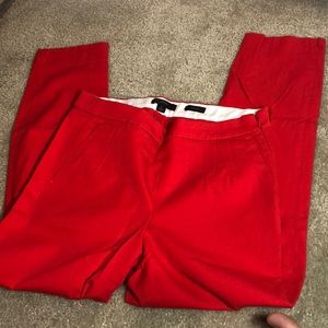 J. Crew Red Martie Pant